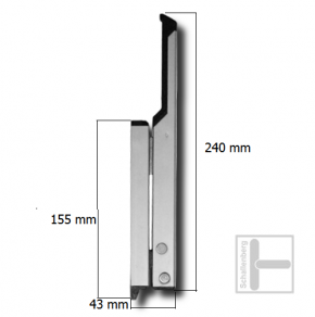 Kipphebel  Primat - FL 190 Alu  052/45