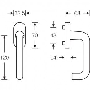 Fenstergriff FSB-3421