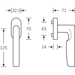 Fenstergriff FSB-3468